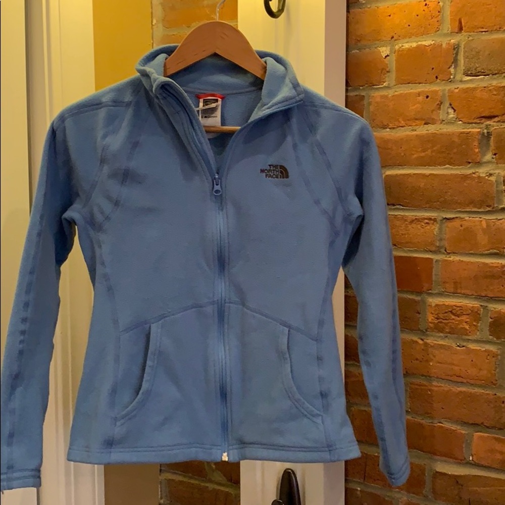 Fleece blue Northface zip-up